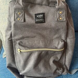 Anello Japan Unisex Grey Backpack Diaper Bag with Laptop Pocket, Carry Handles